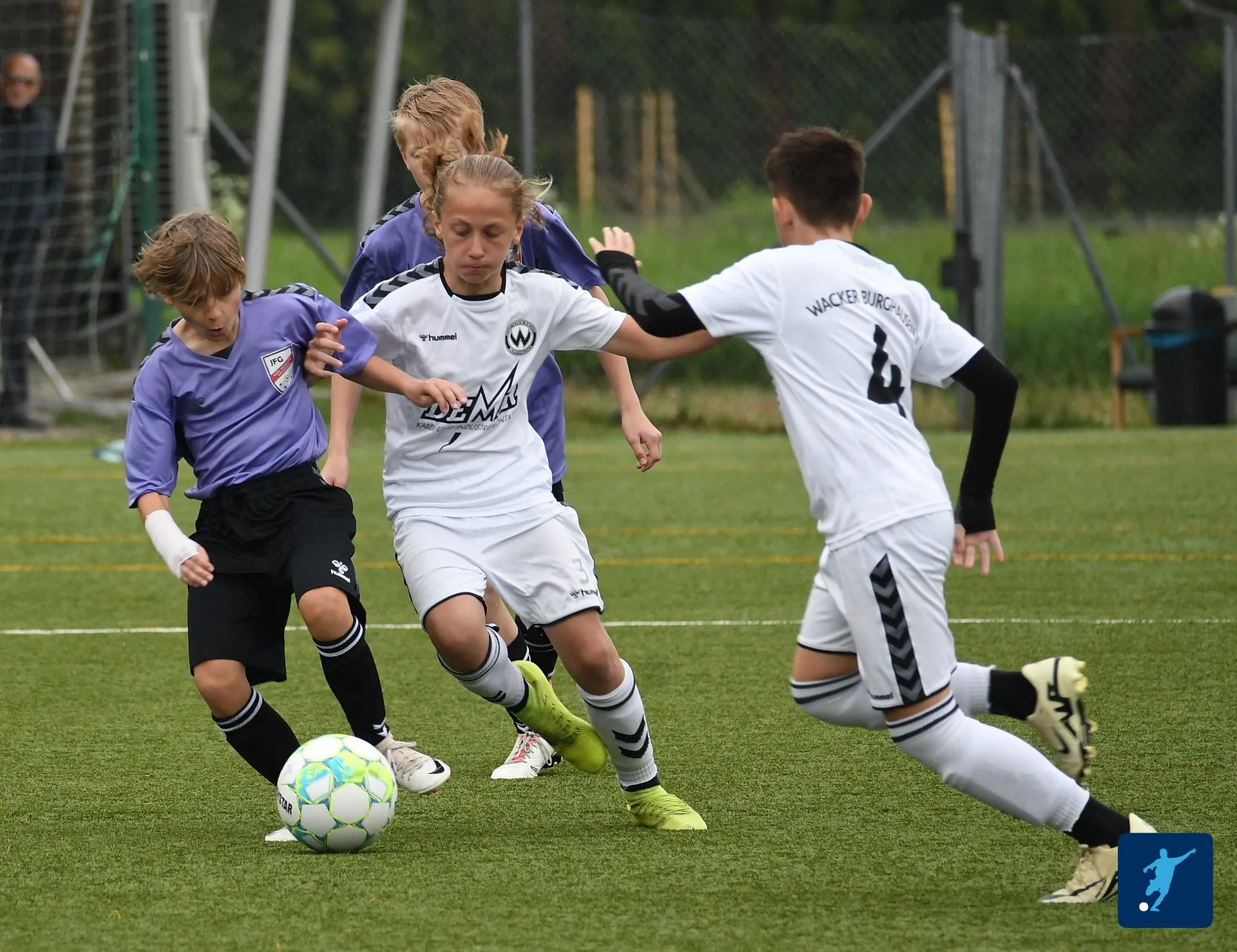 Zweikampf im Spiel der D4