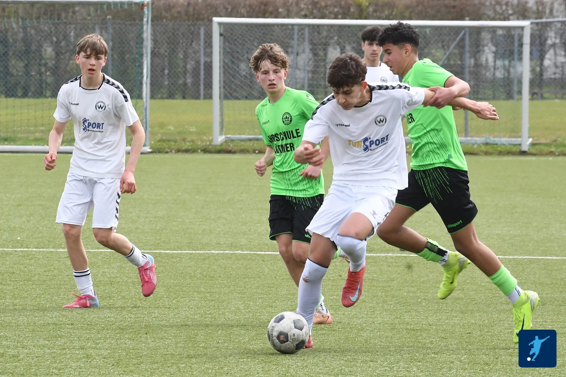 Spielszene der U16 gegen den SV Waldperlach - April 2026