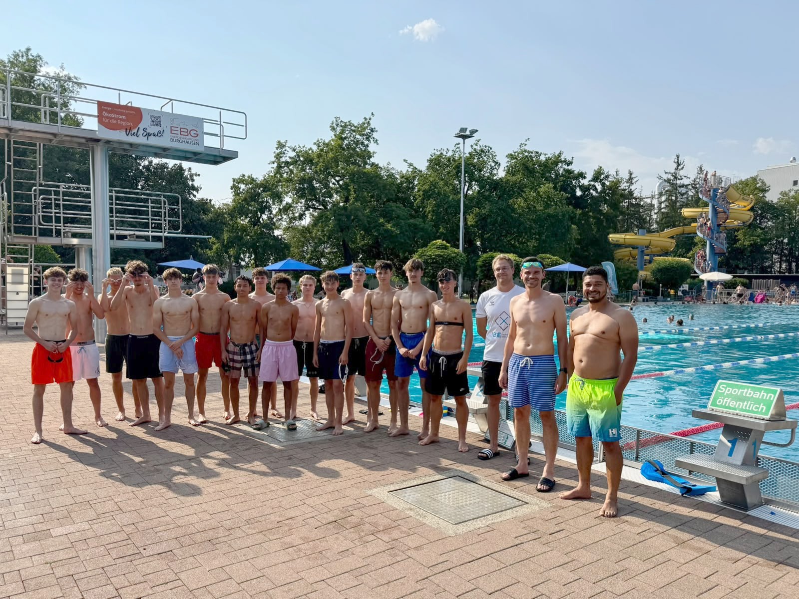 U17 im Freibad - Juli 2026
